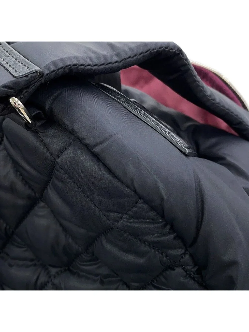 Chanel Backpack Quilted CC Logo Coco Cocoon Nylon Black